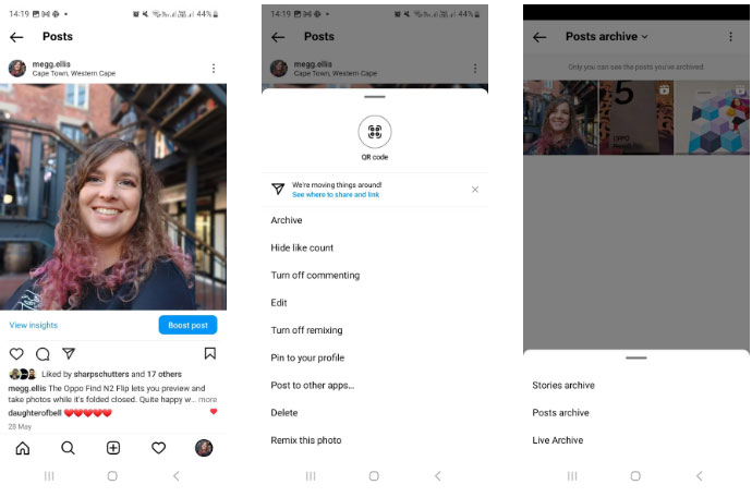 Lưu trữ các bài đăng cũ trên Instagram