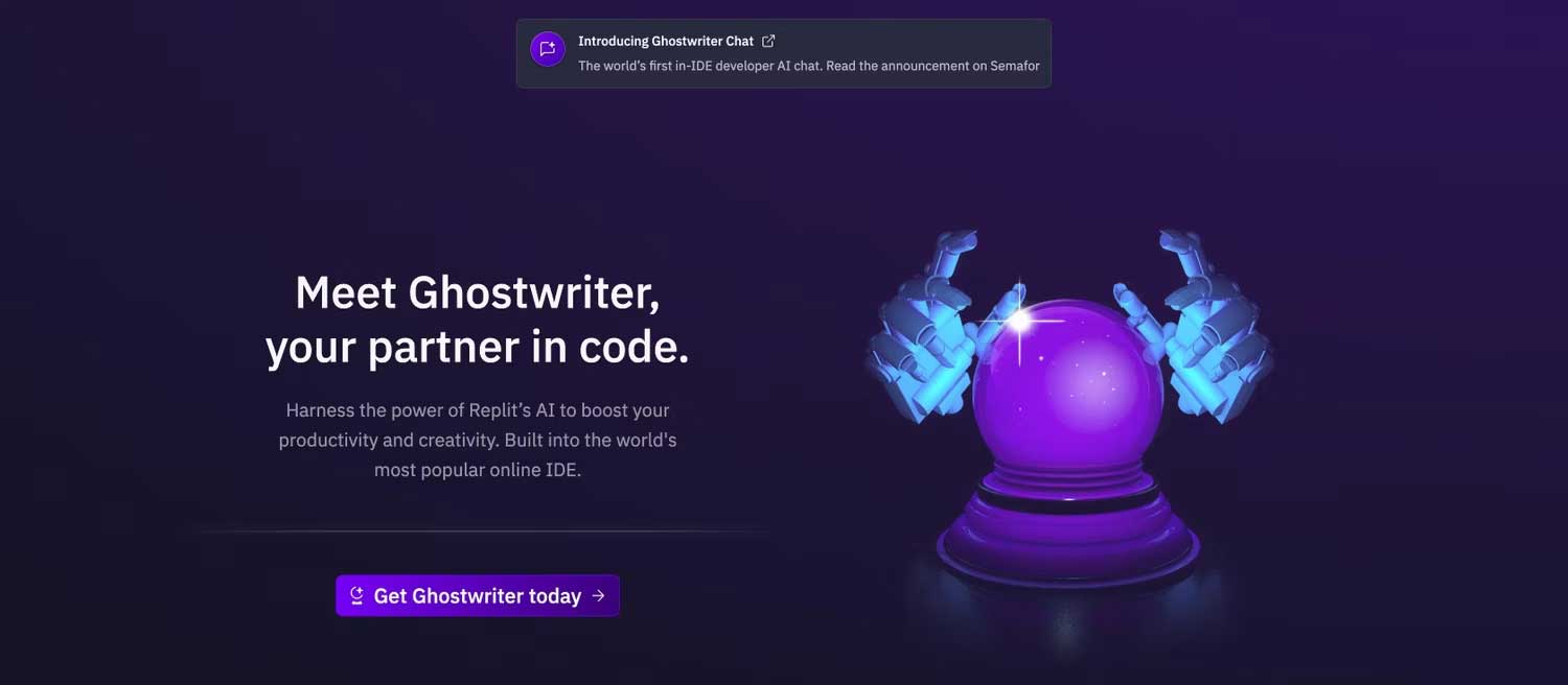 Replit’s Ghostwriter
