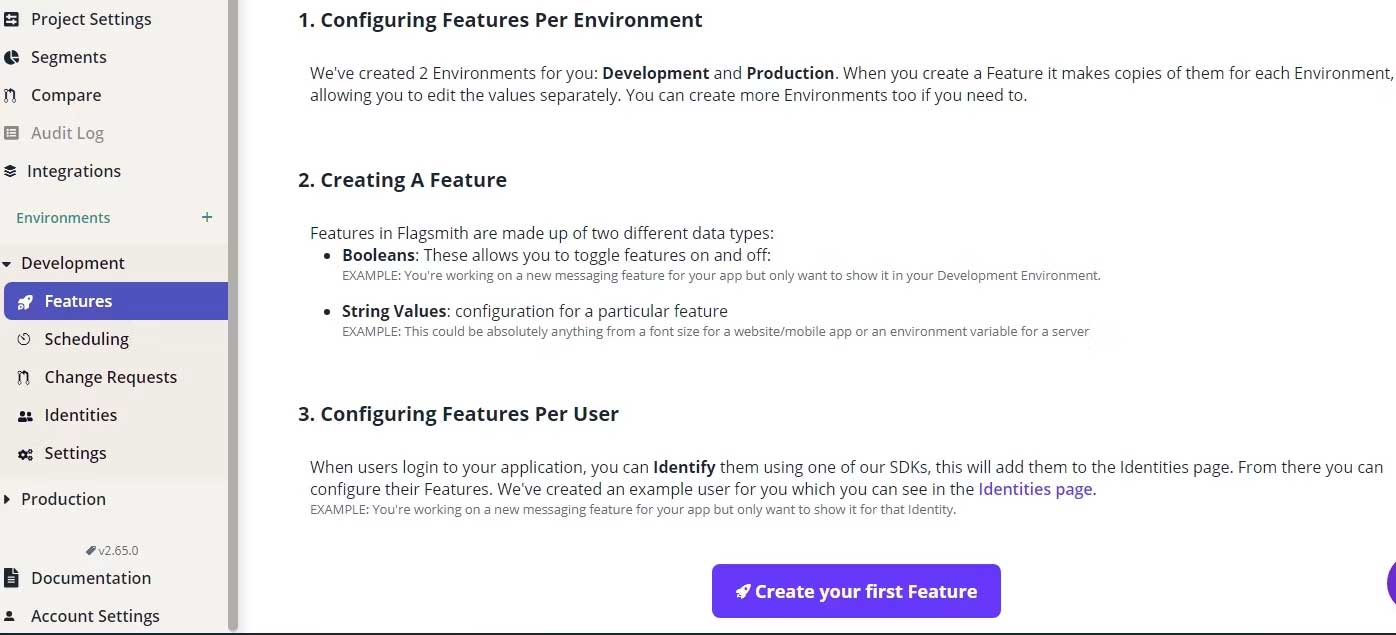 Tạo tính năng đầu tiên