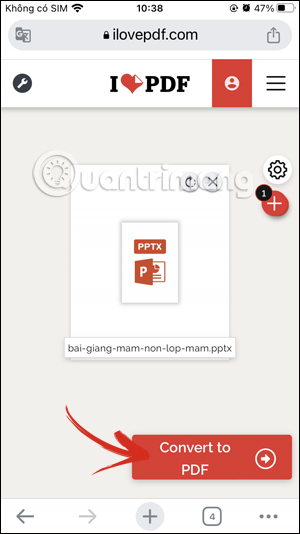 Convert PowerPoint sang PDF
