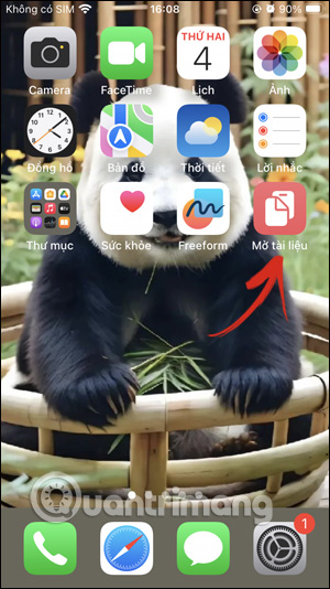 Phím tắt mở tài liệu