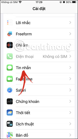 Tin nhắn trên iPhone 