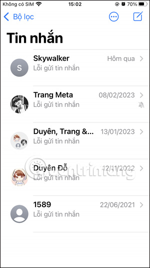 Tin nhắn trên iPhone