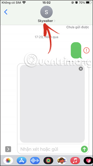 Chỉnh tin nhắn từ số liên hệ này trên iPhone