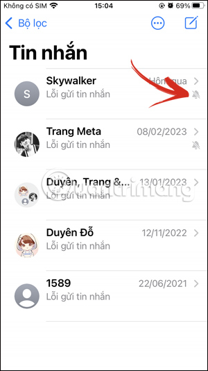 Chỉnh thông báo tin nhắn iPhone
