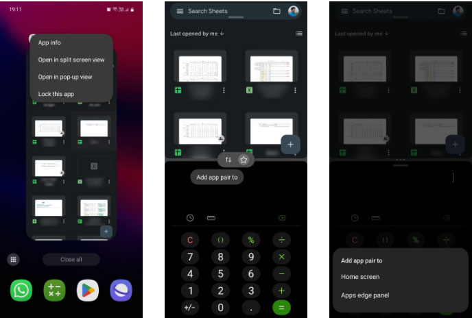 Chế độ xem Split-Screen của Samsung