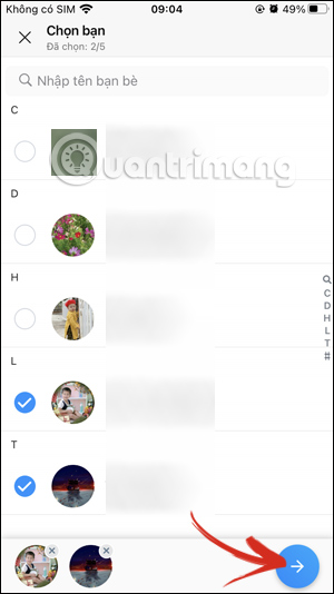 Thêm danh sách chặn cuộc gọi Zalo bạn bè