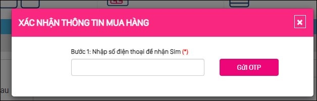 Nhập số thuê bao mua sim Vinaphone