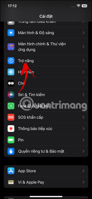 Trợ năng trên iPhone
