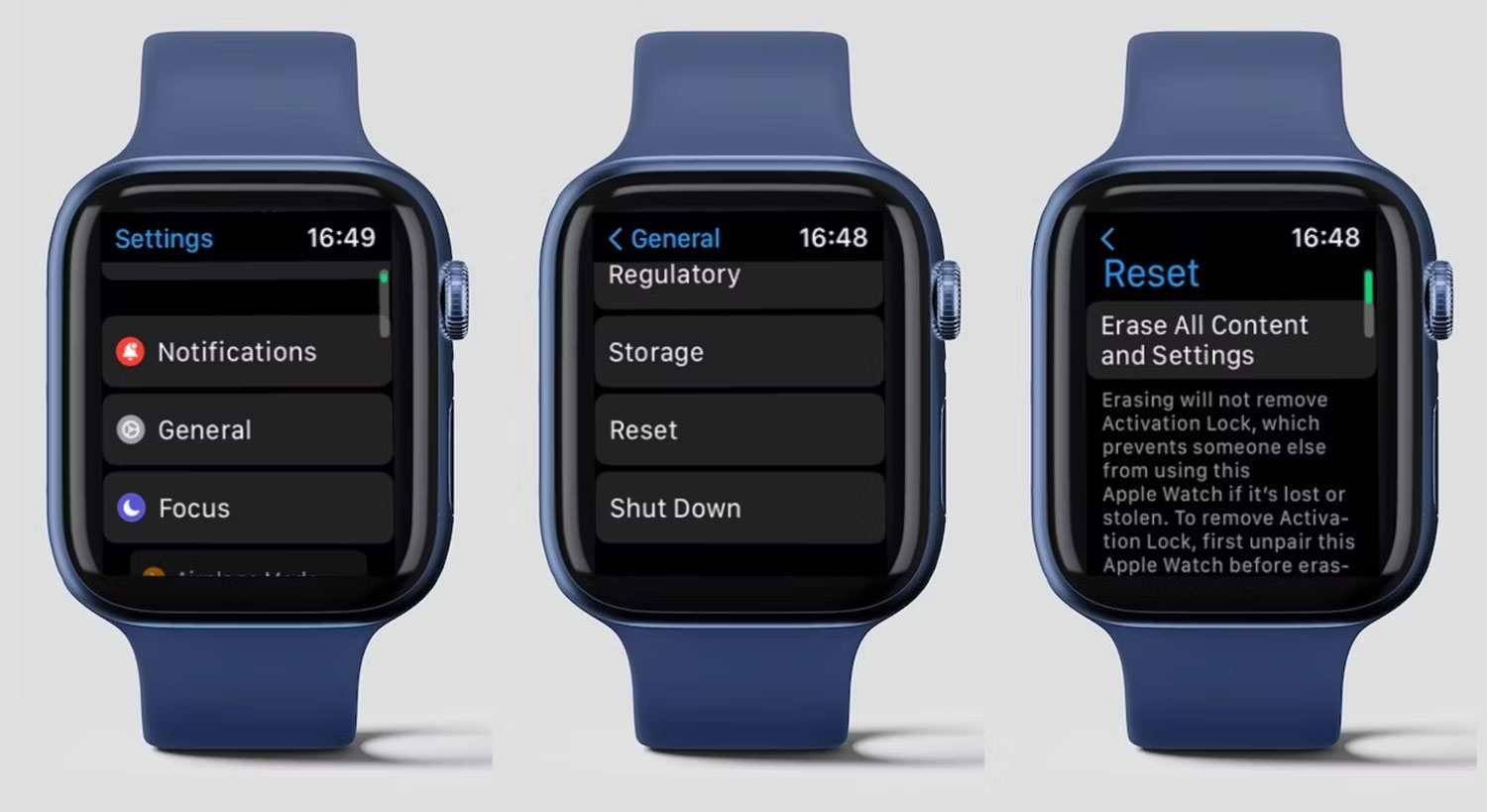 Reset Apple Watch