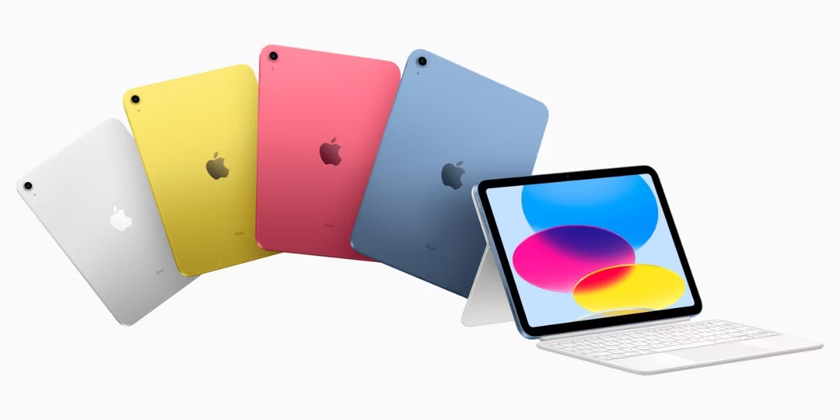 Apple iPad thế hệ thứ 10 có màu bạc, vàng, hồng và xanh