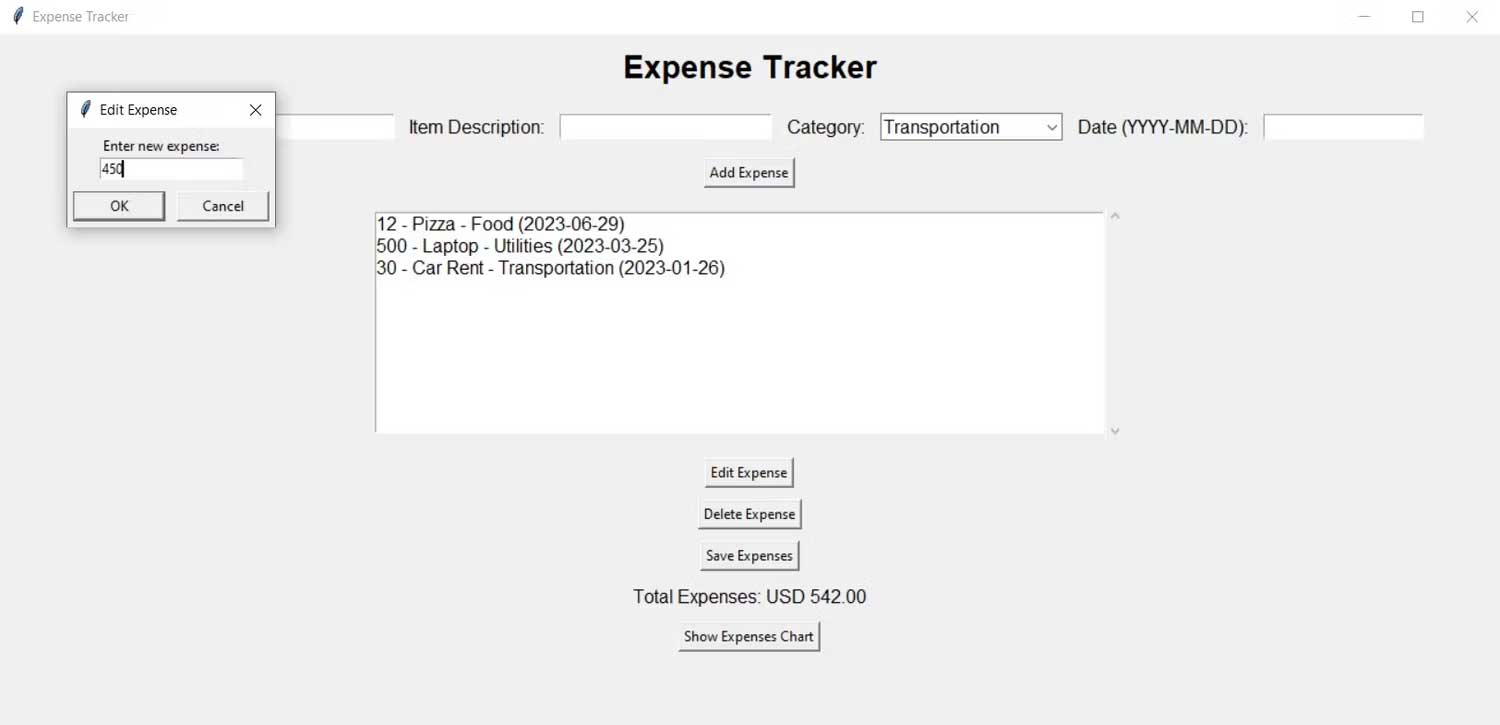 Kiểm tra ứng dụng quản lý chi tiêu