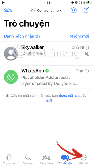 Cài đặt WhatsApp