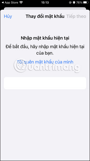 Nhập mật khẩu mã khóa sao lưu WhatsApp