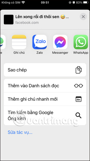 Chia sẻ video Facebook Reels