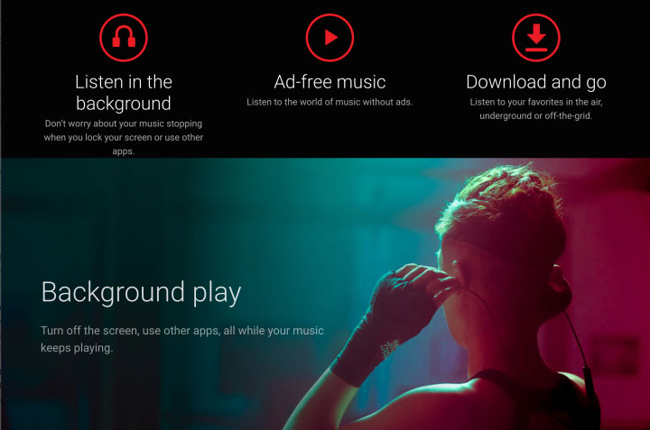 YouTube Music có tính năng phát trong nền