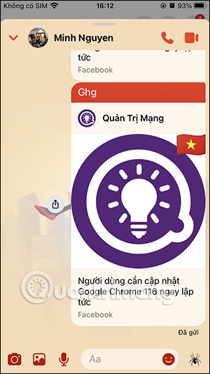 Gửi tin nhắn Messenger