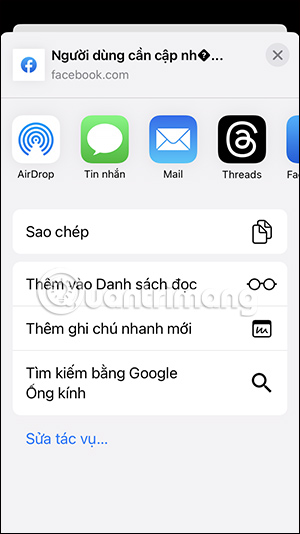 Tùy chọn bài đăng Facebook 