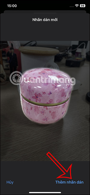 Thêm sticker trên iPhone