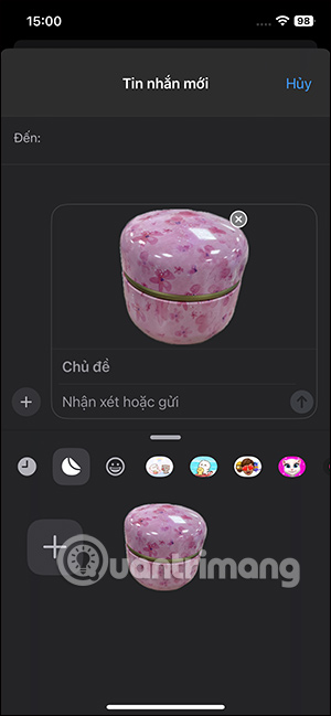 Gửi sticker trên iPhone