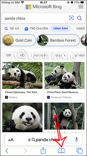 Truy cập lịch sử duyệt web Safari