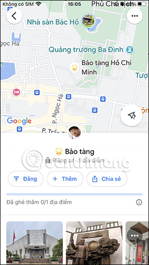 Emoji đánh dấu địa điểm Google Maps