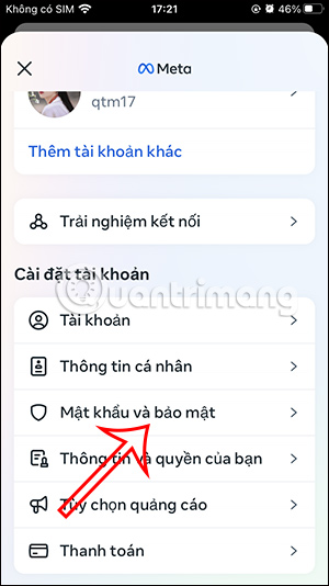 Mật khẩu và bảo mật Instagram