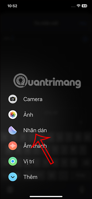 Nhãn dán trên iPhone 