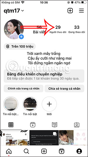 Người theo dõi trên Instagram