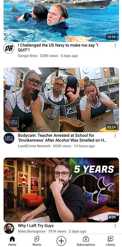 youtube android bo tròn video