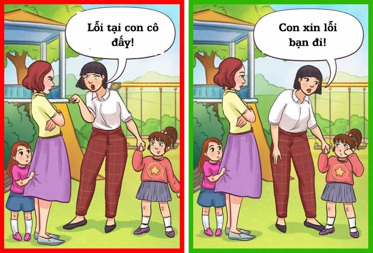 Cho trẻ biết ai cũng có thể mắc lỗi