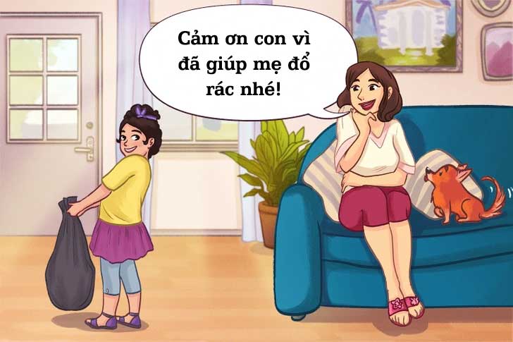 Ghi nhận và đánh giá cao nỗ lực của trẻ