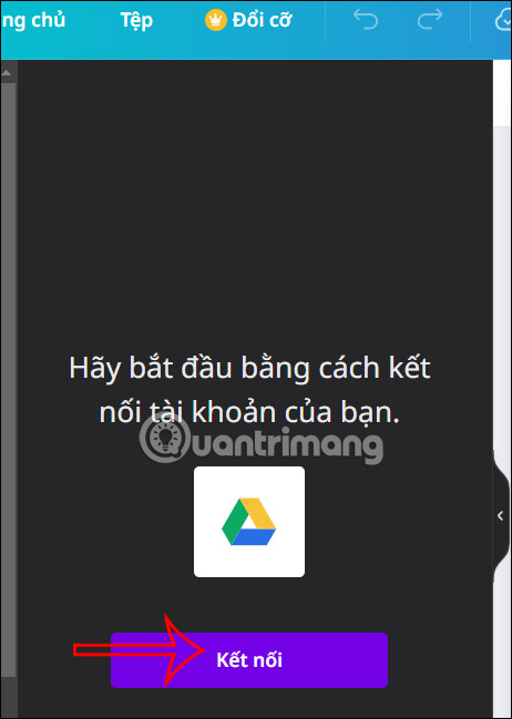 Liên kết Google Drive với Canva