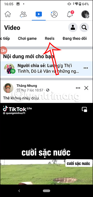 Video Facebook Reels