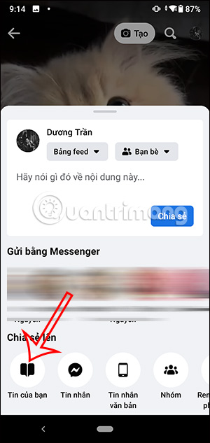 Đăng video Facebook Reels lên Facebook Story