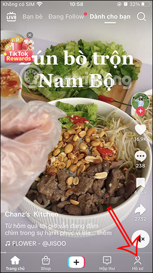 Hồ sơ trên TikTok
