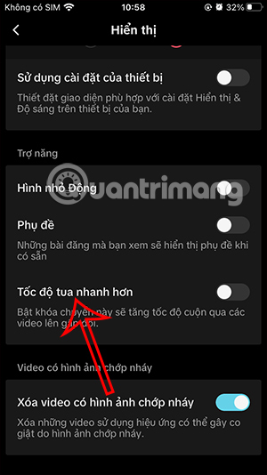 Tăng tốc độ cuộn video TikTok