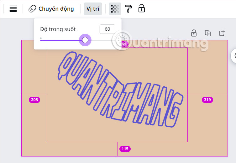 Khung TypeCraft trên Canva 