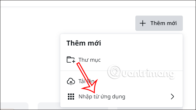 Nhập nội dung từ ứng dụng trên Canva