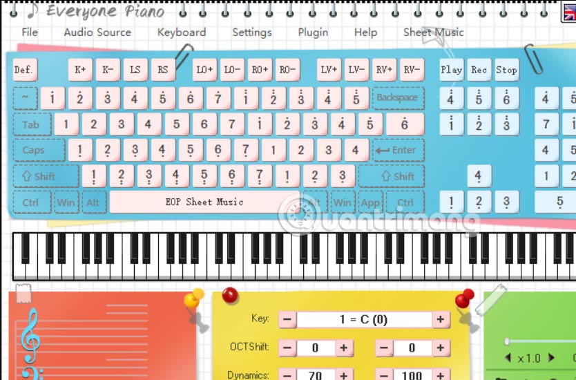 Giao diện Everyone Piano mới