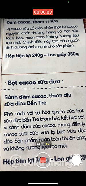 Quay video trên iPhone