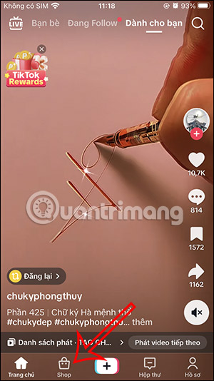Truy cập TikTok Shop