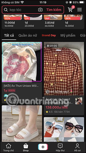 Sản phẩm trên TikTok Shop