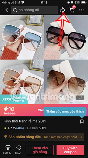 Chia sẻ sản phẩm TikTok Shop