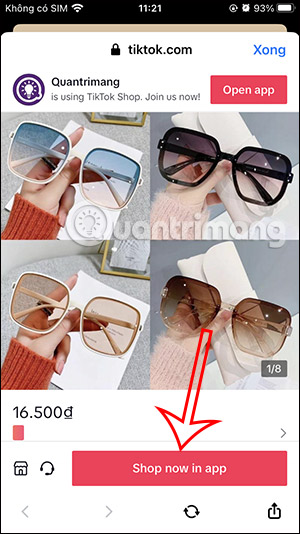 Mở sản phẩm TikTok Shop