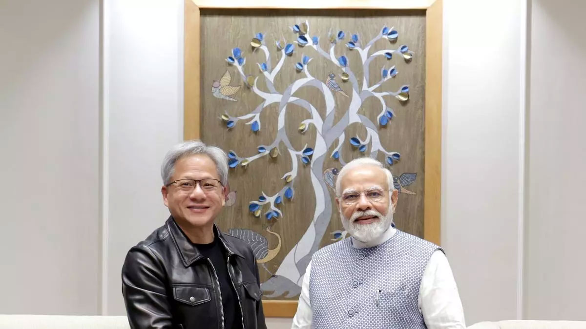 Ông Jensen Huang, CEO của Nvidia, đã có cuộc gặp với thủ tướng Ấn Độ Narendra Modi