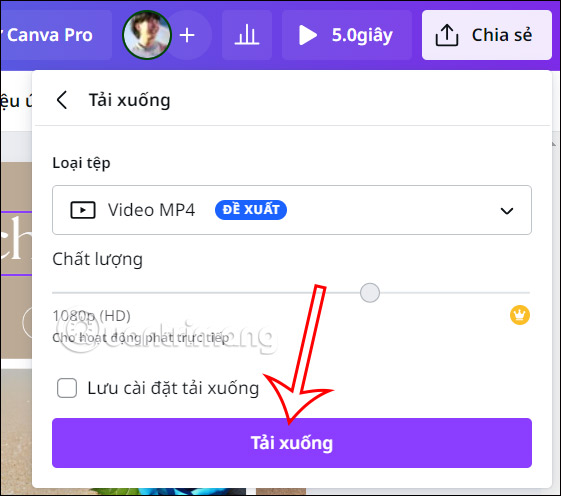 Tải mẫu End Screen YouTube trên Canva 