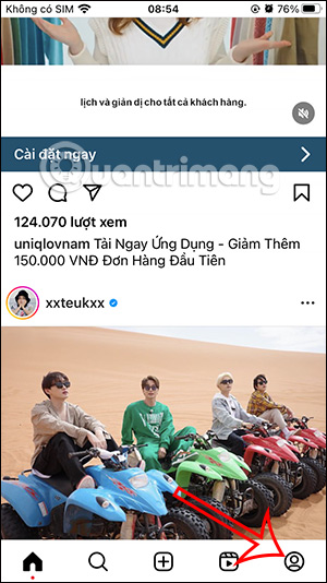 Hồ sơ trên Instagram