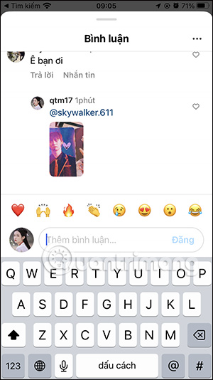 Video phản hồi trong Instagram