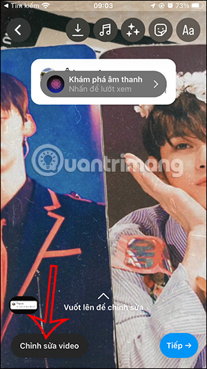 Chỉnh sửa Reels Instagram